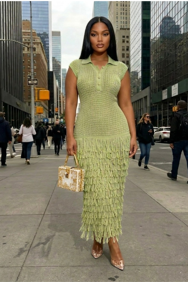 Glam Fringe Dress
