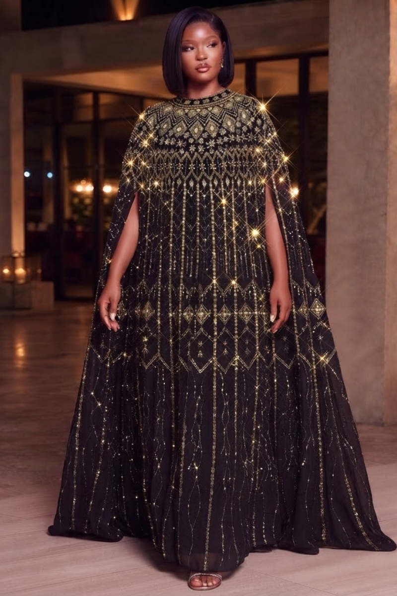 Majesty Embellished Maxi Dress