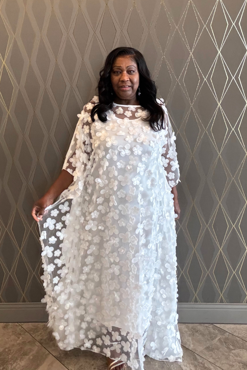 Petal Veil Dress