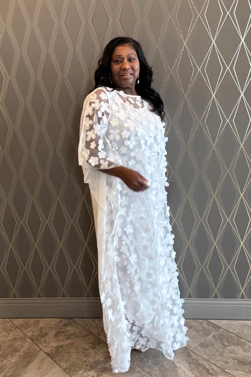 Petal Veil Dress